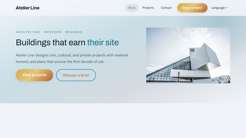 Architecture Studio Bootstrap 5 Theme — preview