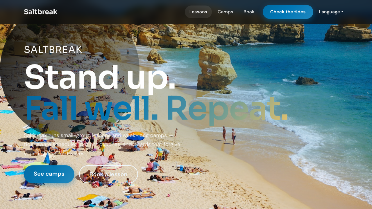 Surf School Bootstrap 5 Theme — preview